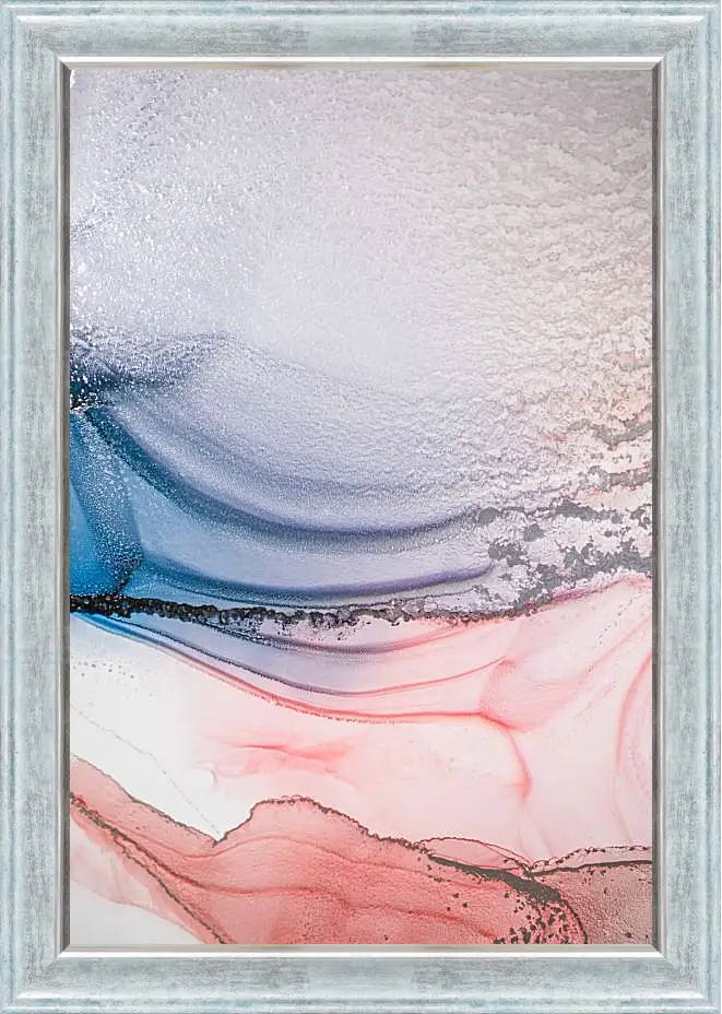 Картина в раме - Abstract pink & blue3. Mari Dein