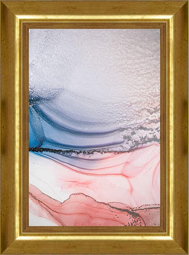 Картина в раме - Abstract pink & blue3. Mari Dein