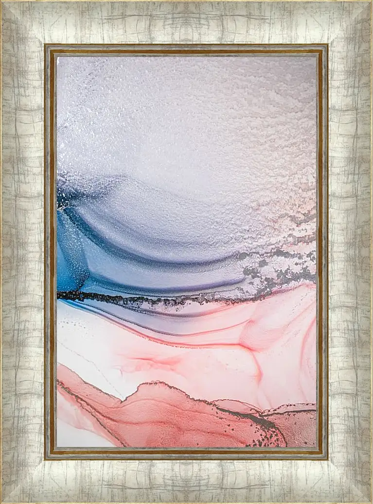 Картина в раме - Abstract pink & blue3. Mari Dein