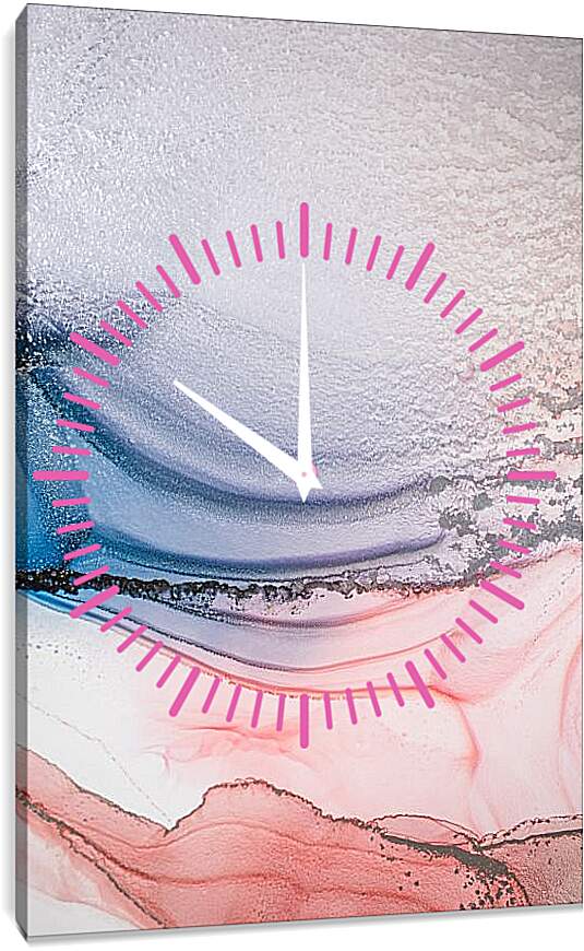 Часы картина - Abstract pink & blue3. Mari Dein