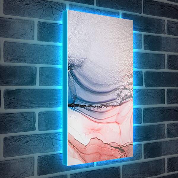 Лайтбокс световая панель - Abstract pink & blue3. Mari Dein