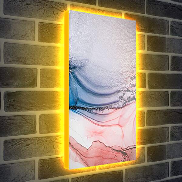 Лайтбокс световая панель - Abstract pink & blue3. Mari Dein