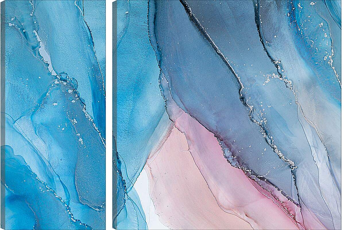 Модульная картина - Abstract pink & blue4. Mari Dein