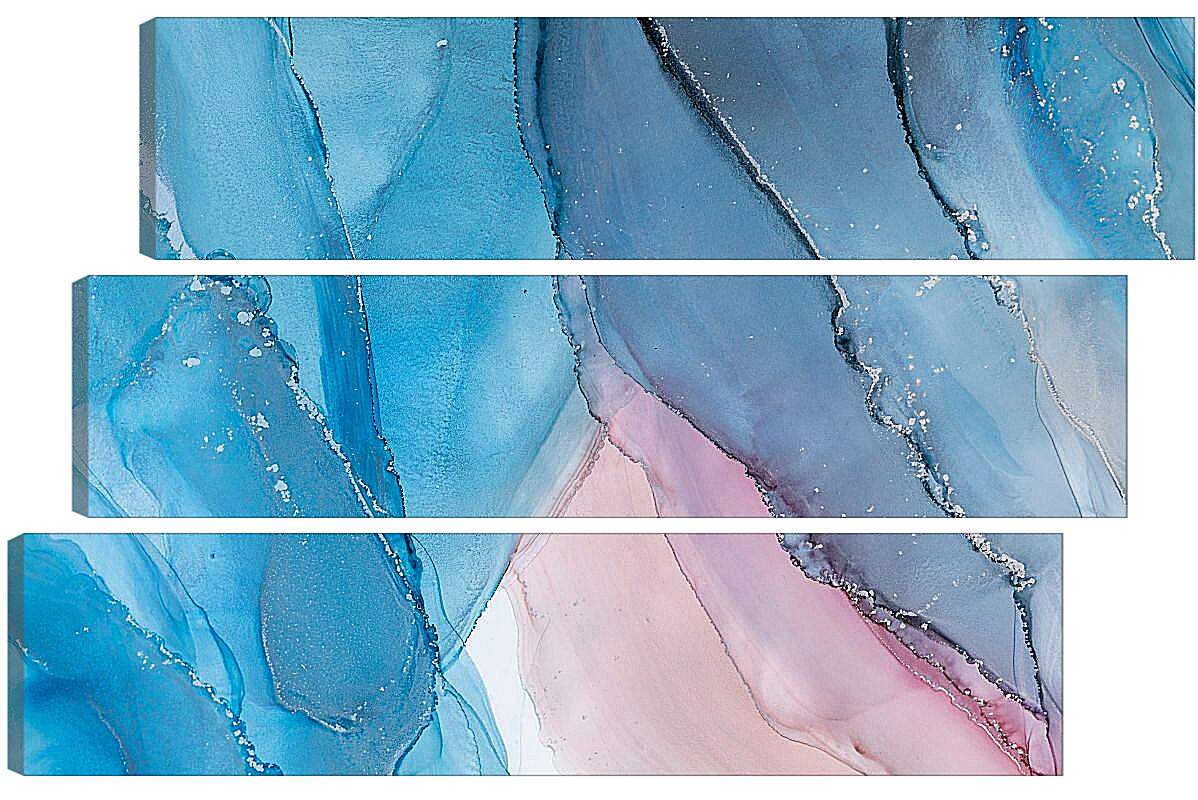 Модульная картина - Abstract pink & blue4. Mari Dein