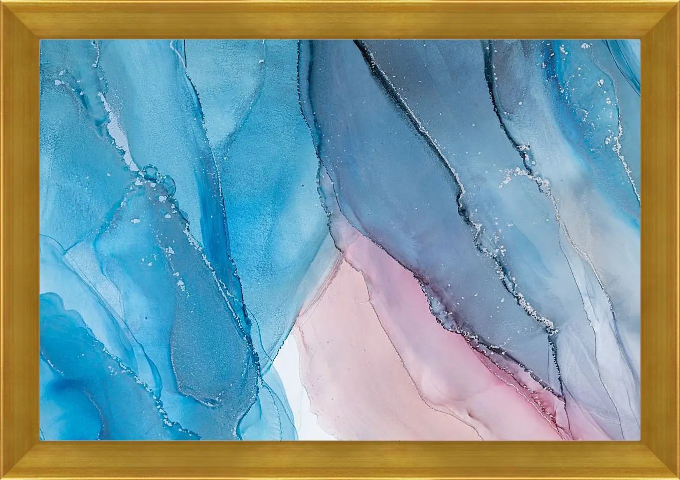 Картина в раме - Abstract pink & blue4. Mari Dein