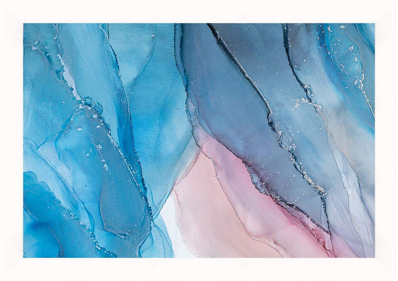 Картина в раме - Abstract pink & blue4. Mari Dein