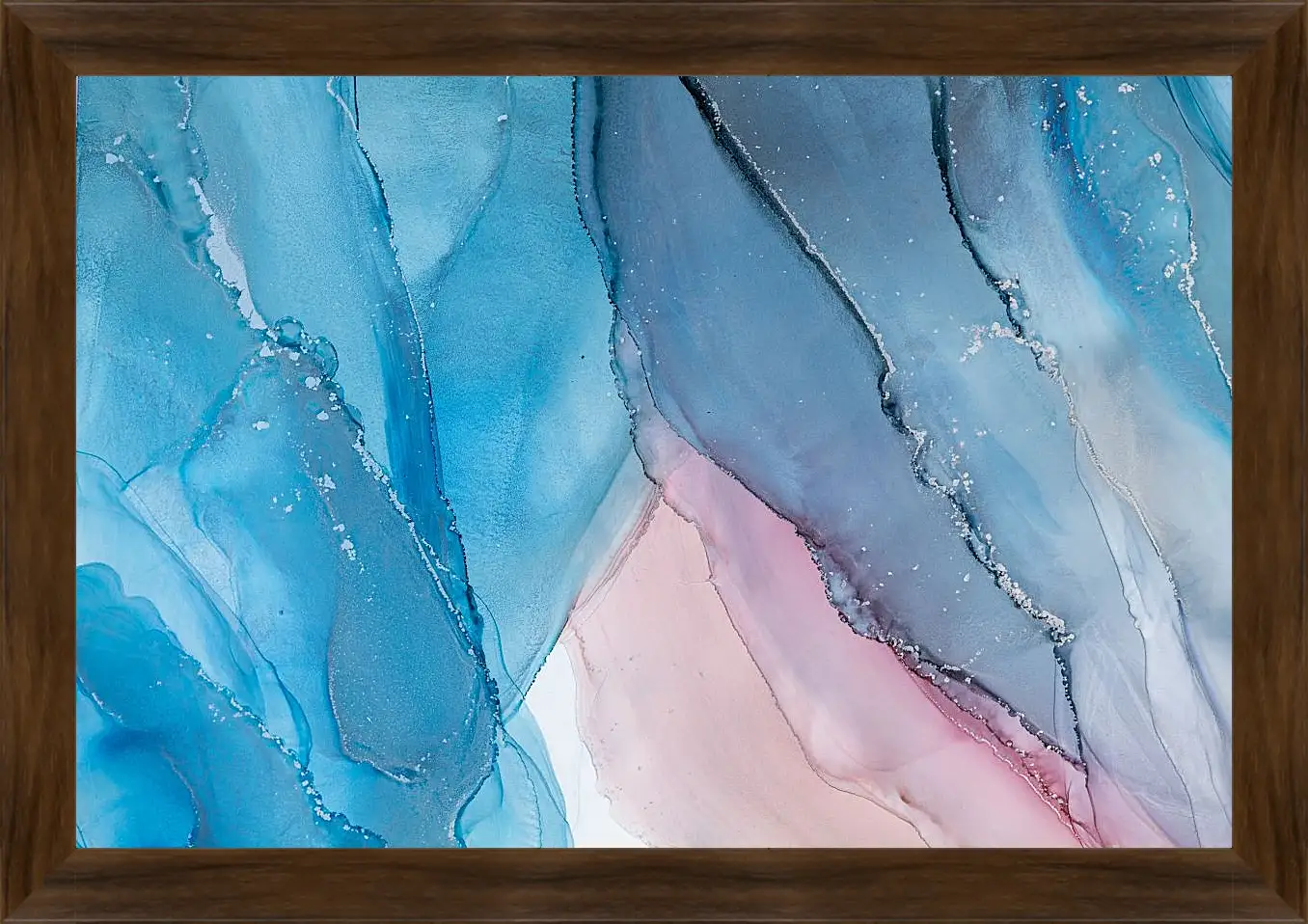 Картина в раме - Abstract pink & blue4. Mari Dein