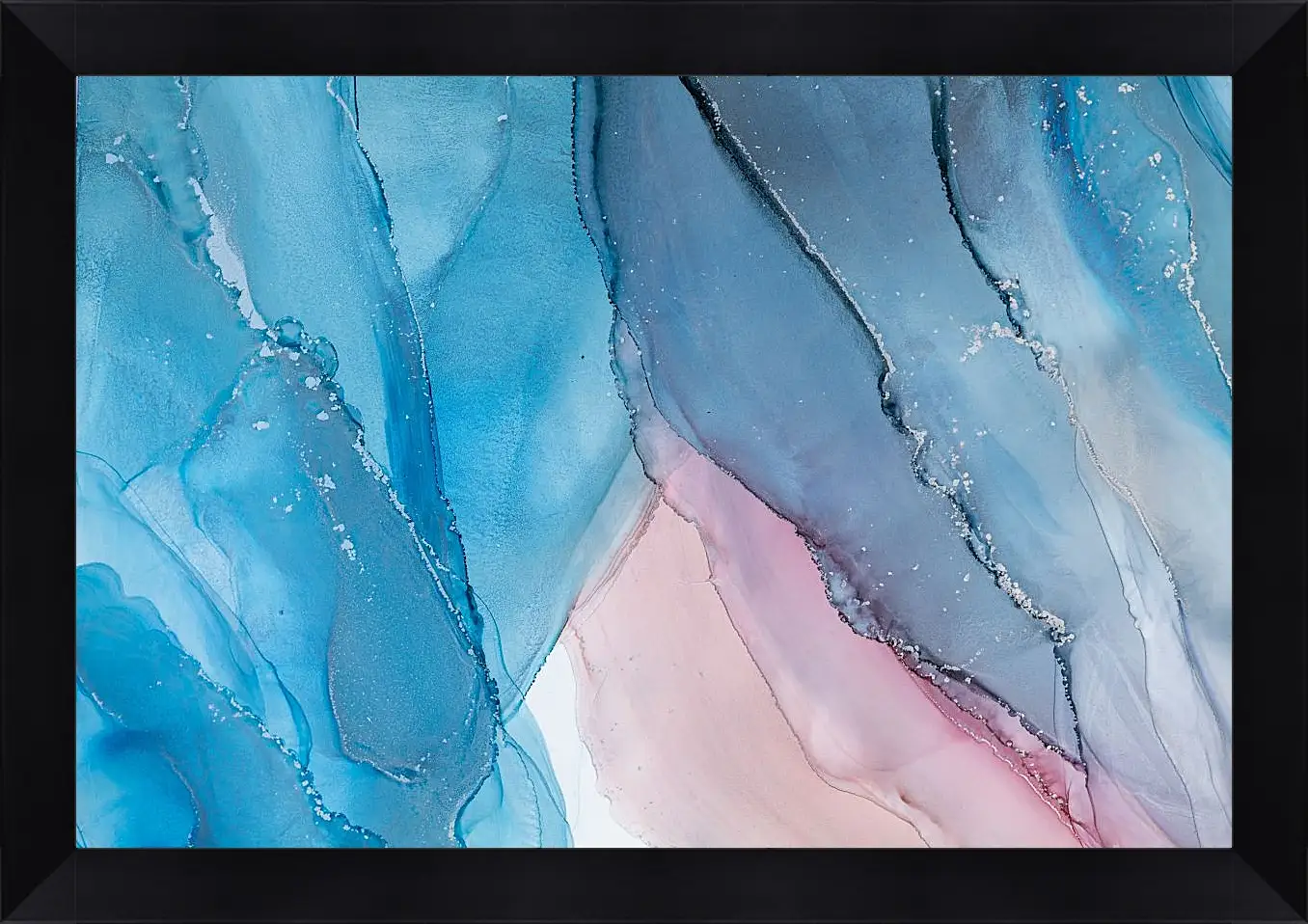 Картина в раме - Abstract pink & blue4. Mari Dein