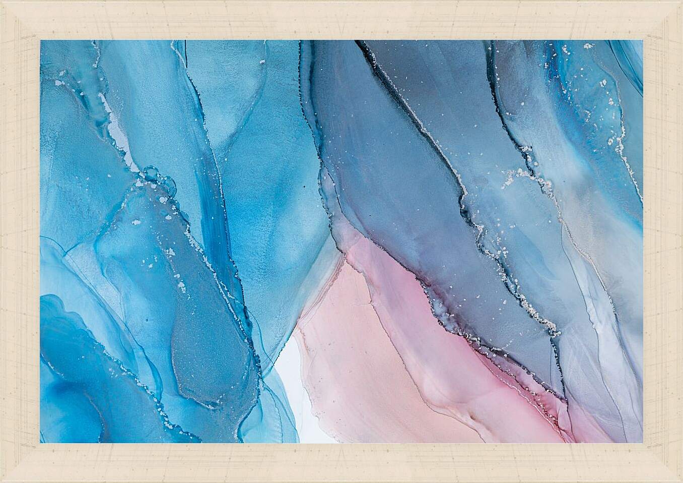 Картина в раме - Abstract pink & blue4. Mari Dein