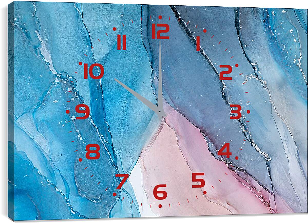 Часы картина - Abstract pink & blue4. Mari Dein