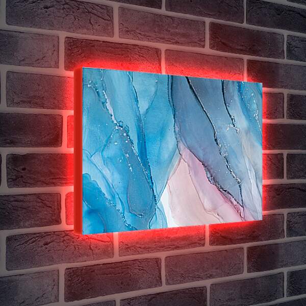 Лайтбокс световая панель - Abstract pink & blue4. Mari Dein