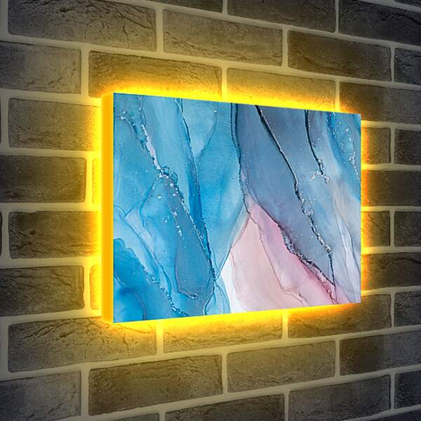 Лайтбокс световая панель - Abstract pink & blue4. Mari Dein