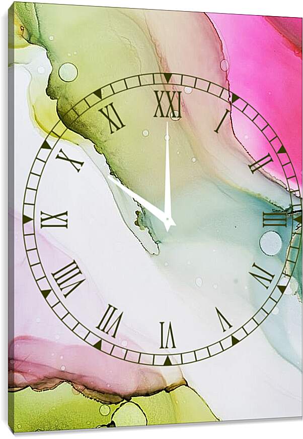 Часы картина - Abstract pink1. Mari Dein