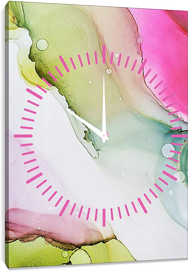 Часы картина - Abstract pink1. Mari Dein