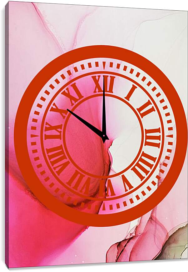 Часы картина - Abstract pink2. Mari Dein
