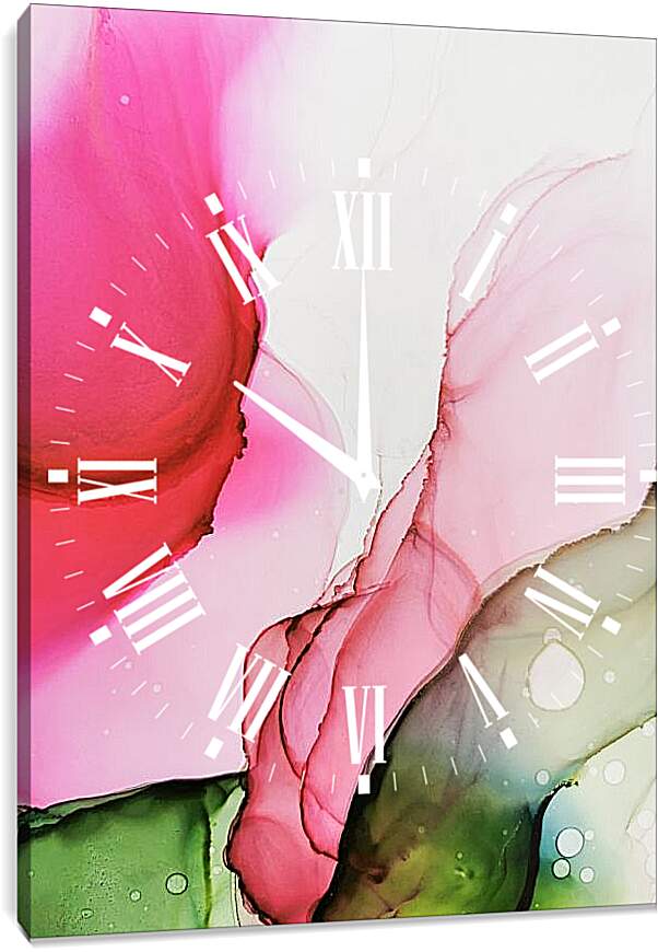 Часы картина - Abstract pink3. Mari Dein