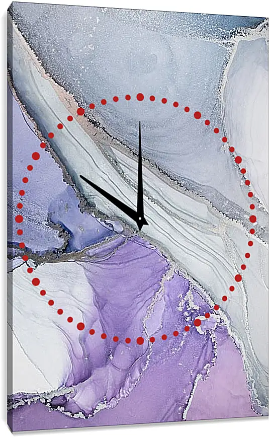 Часы картина - Abstract purple. Mari Dein