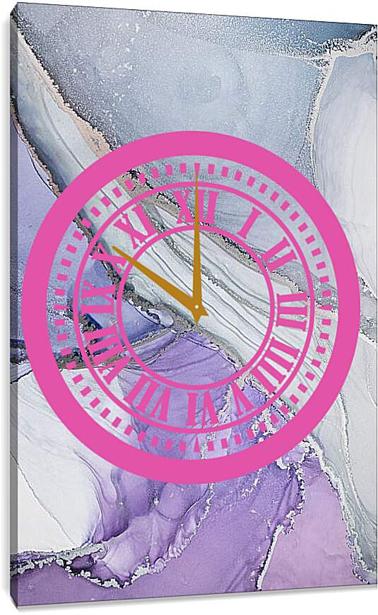 Часы картина - Abstract purple. Mari Dein