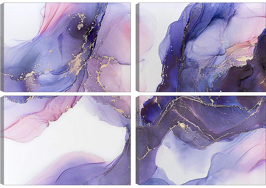 Модульная картина - Abstract purple1. Mari Dein