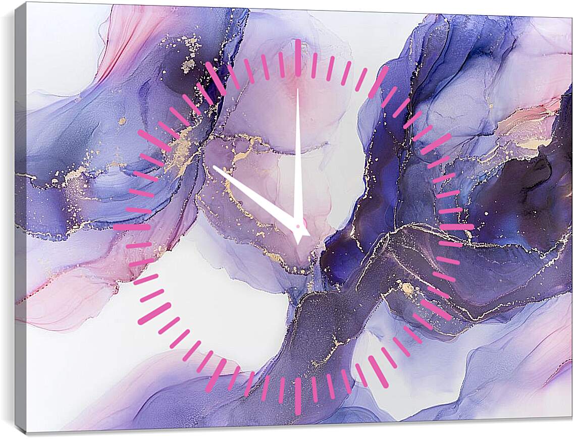Часы картина - Abstract purple1. Mari Dein