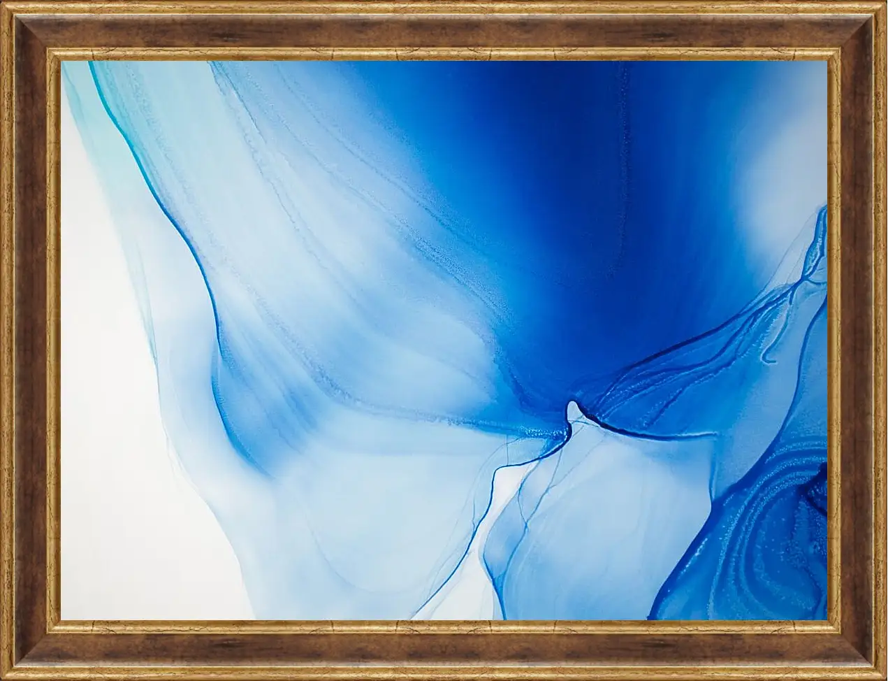 Картина в раме - Abstract vivid blue1. Mari Dein