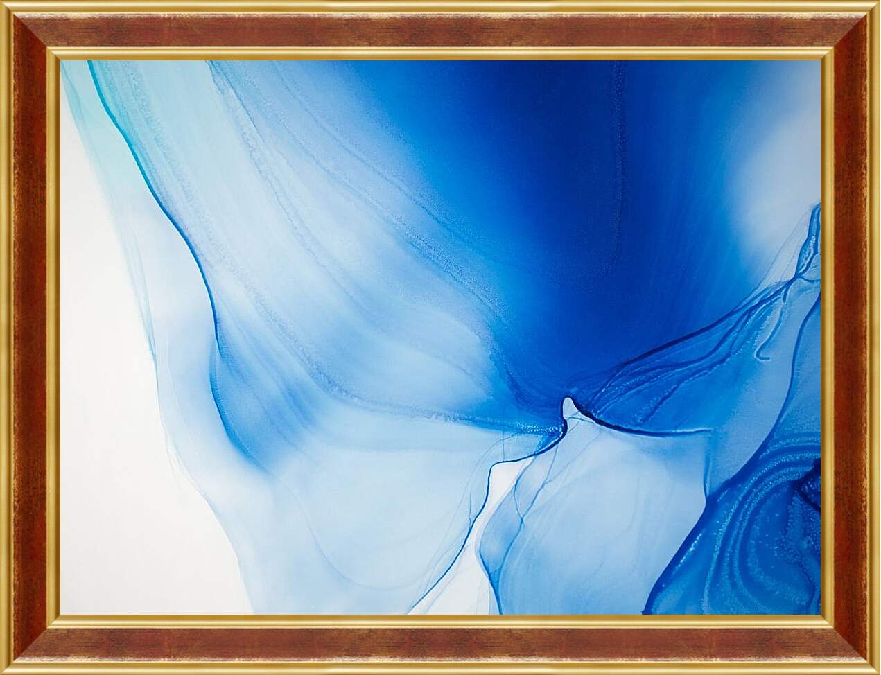 Картина в раме - Abstract vivid blue1. Mari Dein