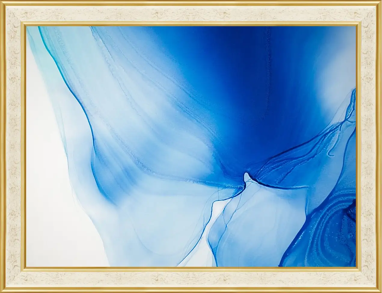 Картина в раме - Abstract vivid blue1. Mari Dein