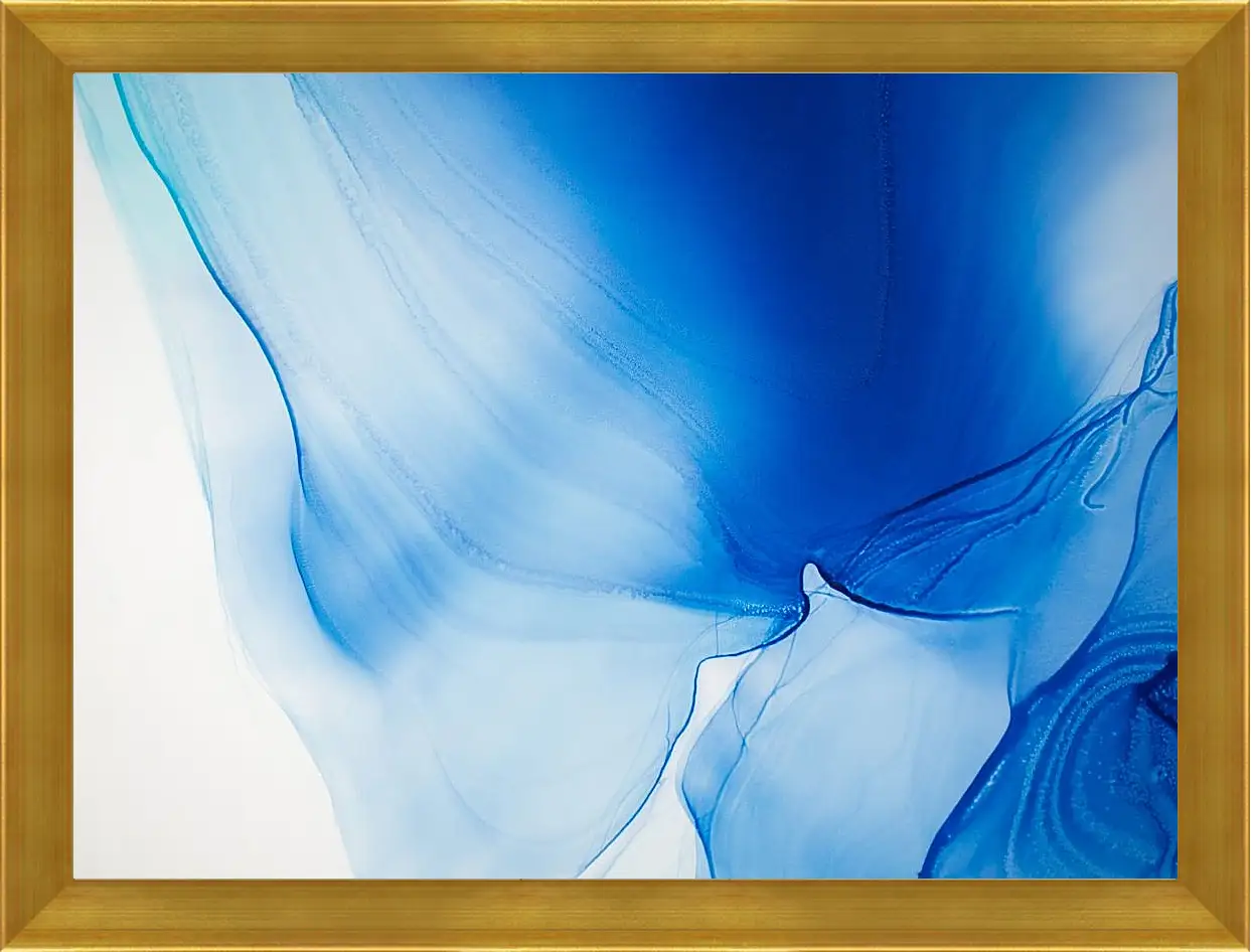 Картина в раме - Abstract vivid blue1. Mari Dein