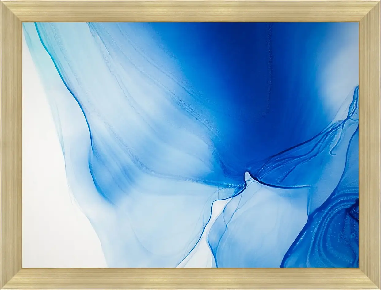 Картина в раме - Abstract vivid blue1. Mari Dein