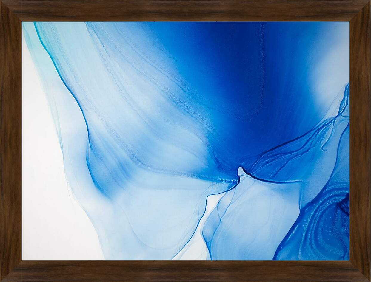 Картина в раме - Abstract vivid blue1. Mari Dein