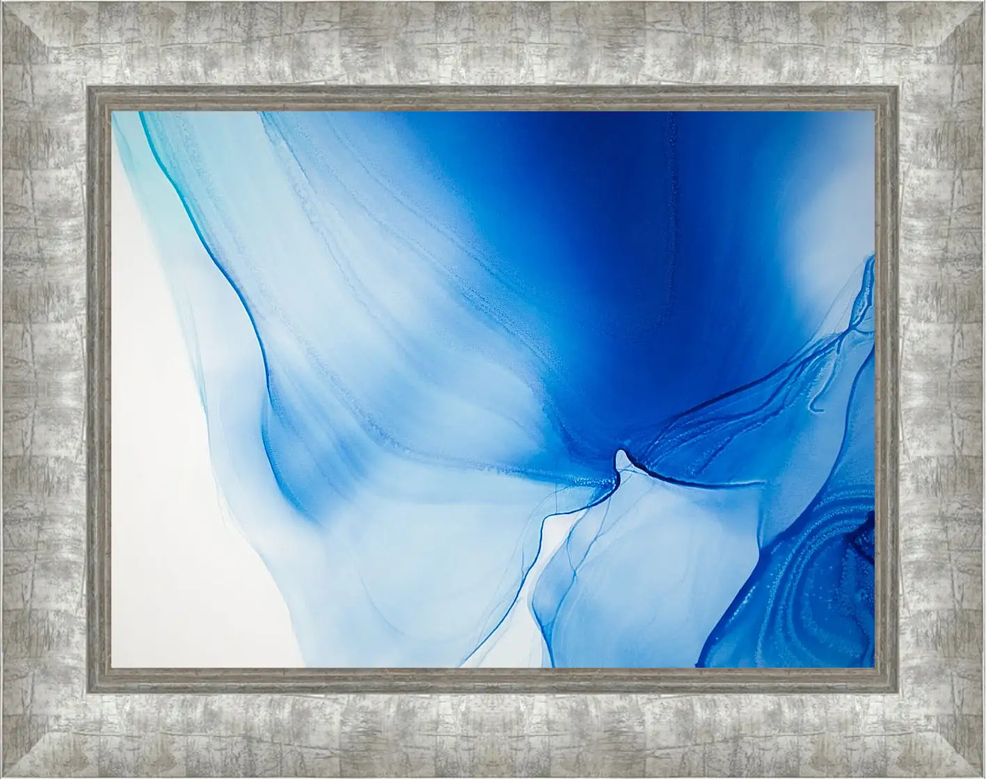 Картина в раме - Abstract vivid blue1. Mari Dein