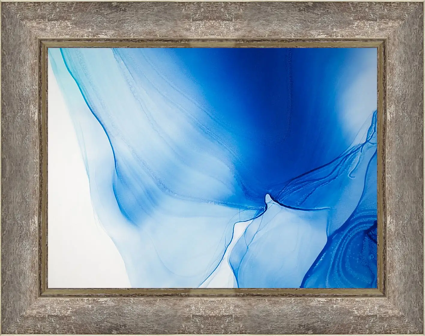 Картина в раме - Abstract vivid blue1. Mari Dein