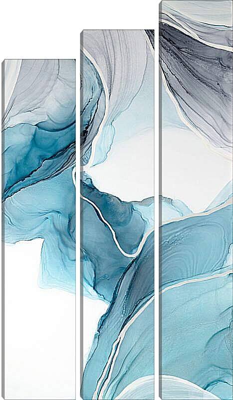 Модульная картина - Abstraction blue canyon. Mari Dein