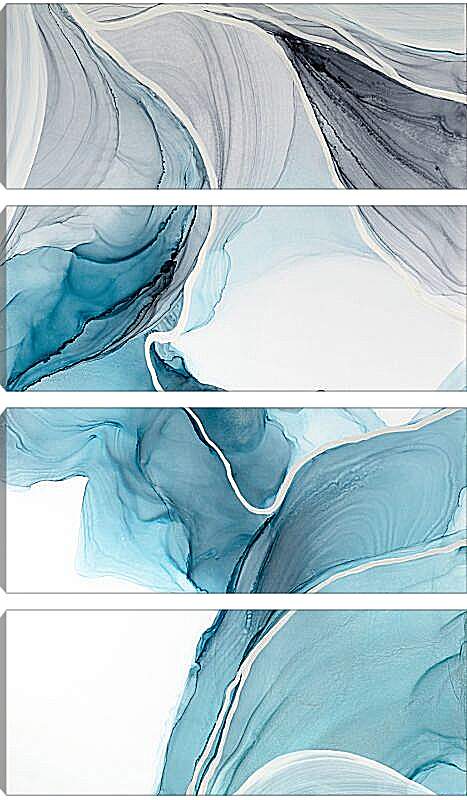 Модульная картина - Abstraction blue canyon. Mari Dein
