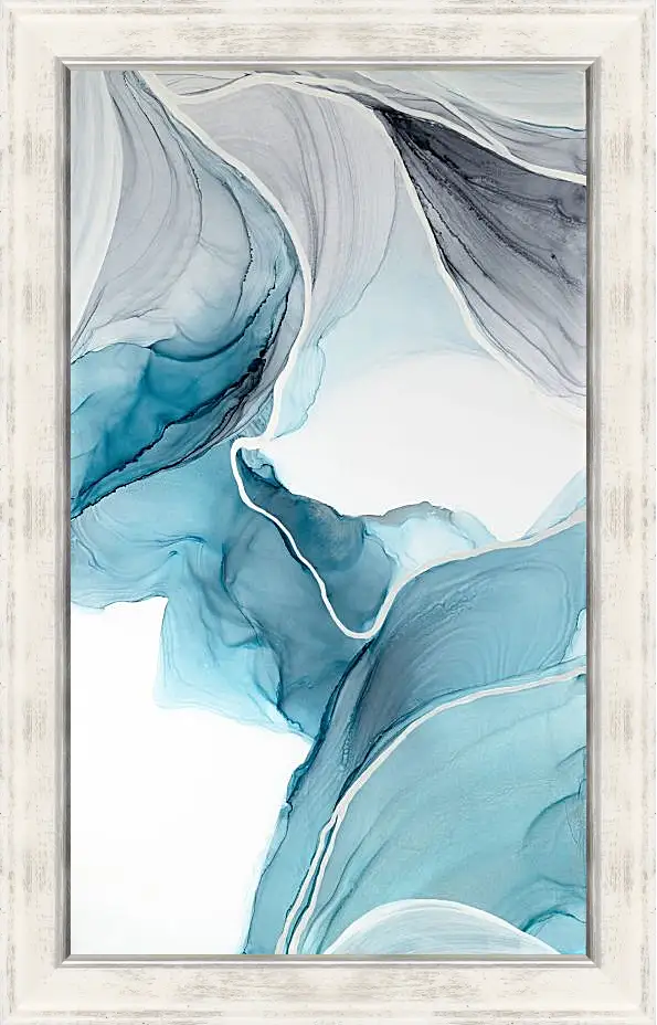 Картина в раме - Abstraction blue canyon. Mari Dein