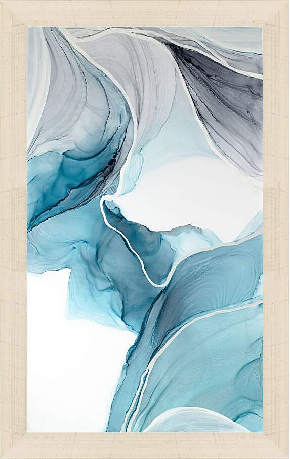 Картина в раме - Abstraction blue canyon. Mari Dein