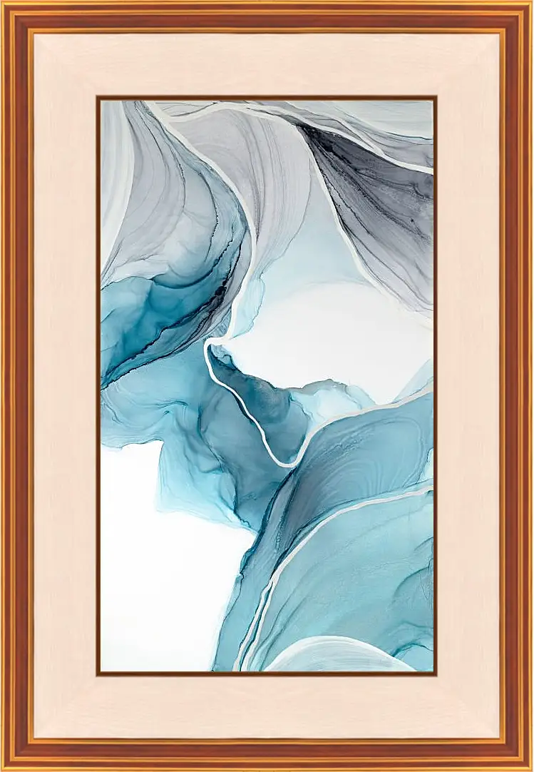 Картина в раме - Abstraction blue canyon. Mari Dein