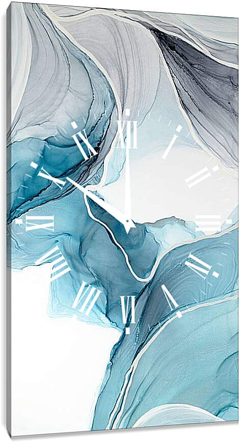 Часы картина - Abstraction blue canyon. Mari Dein