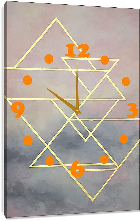 Часы картина - Abstraction geometry. Mari Dein