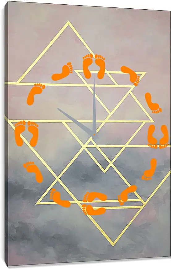 Часы картина - Abstraction geometry. Mari Dein