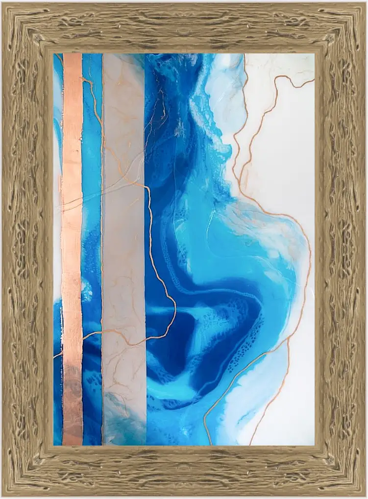 Картина в раме - Abstraction ocean4. Mari Dein