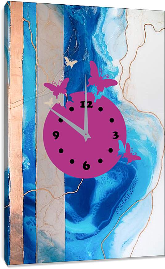 Часы картина - Abstraction ocean4. Mari Dein