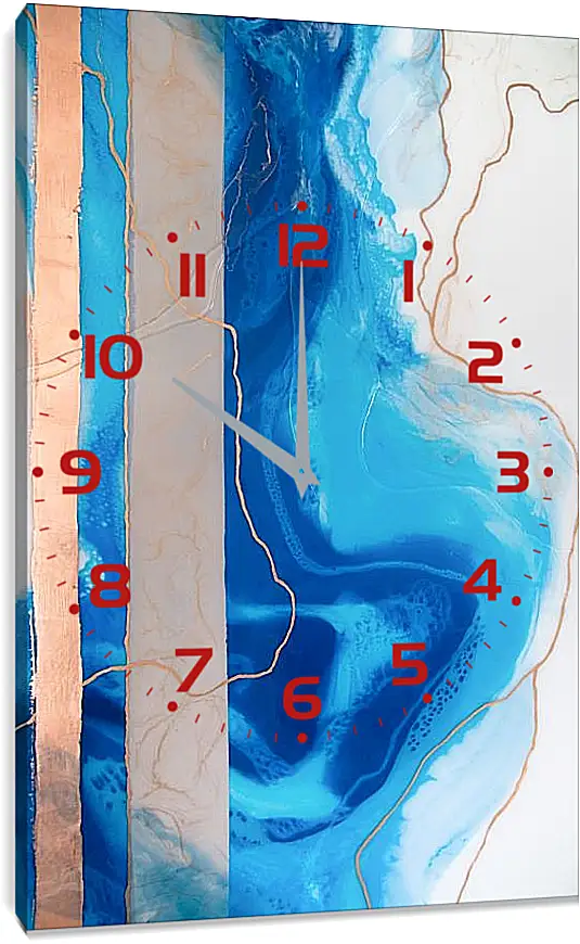 Часы картина - Abstraction ocean4. Mari Dein