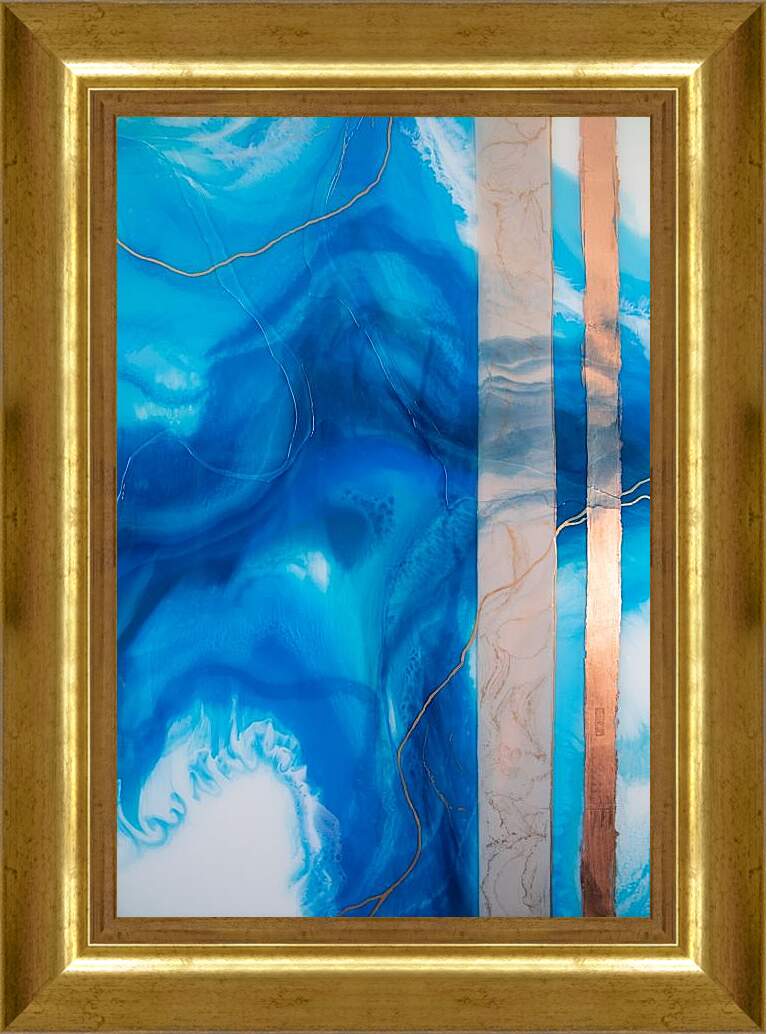 Картина в раме - Abstraction ocean5. Mari Dein