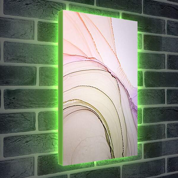 Лайтбокс световая панель - Abstraction violet & green2. Mari Dein