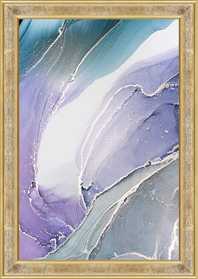 Картина в раме - Abstraction violet2. Mari Dein