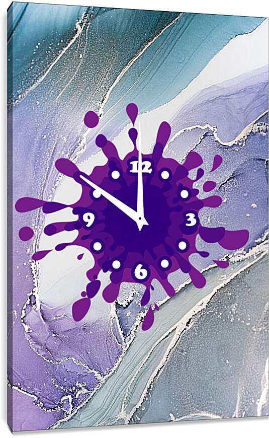 Часы картина - Abstraction violet2. Mari Dein