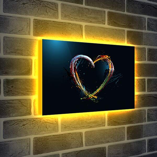 Лайтбокс световая панель - Сердце