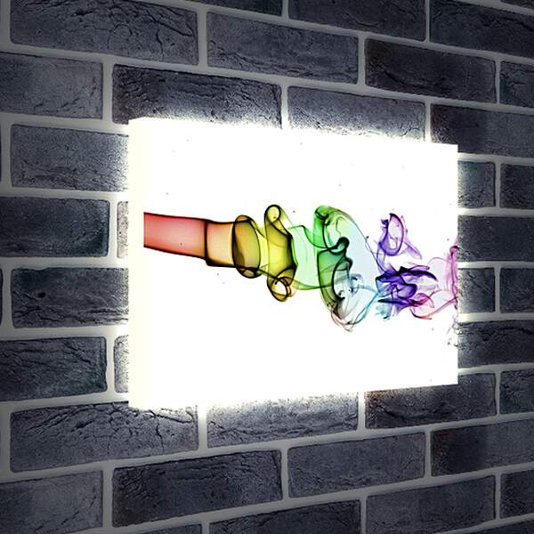 Лайтбокс световая панель - Цветной дым