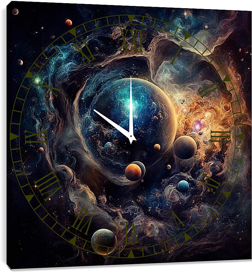 Часы картина - Картина Бесконечность